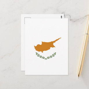 Cartão Postal Bandeira de Chipre