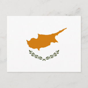Cartão Postal Bandeira de Chipre (cipriota grego)