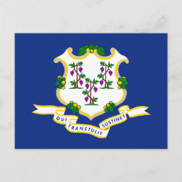 Cartão Postal bandeira de Connecticut
