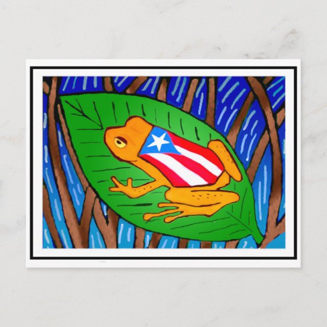 Cartão Postal Bandeira de coqui (Frente)