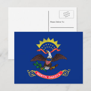 Cartão Postal Bandeira de Dakota do Norte, Bandeira da Dakota do