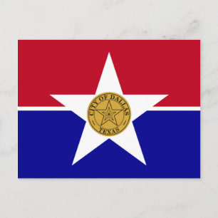 Cartão Postal Bandeira de Dallas (Texas)