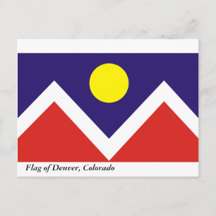 Cartão Postal Bandeira de Denver
