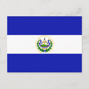 Cartão Postal Bandeira de El Salvador