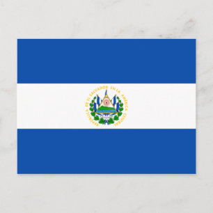 Cartão Postal Bandeira de El Salvador