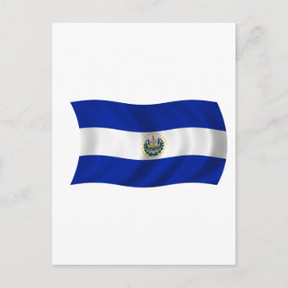 Cartão Postal Bandeira de El Salvador