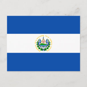 Cartão Postal Bandeira de El Salvador