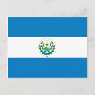 Cartão Postal Bandeira de El Salvador
