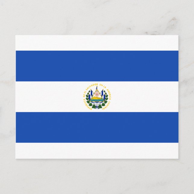 Cartão Postal Bandeira de El Salvador - Bandeira de El Salvador (Frente)