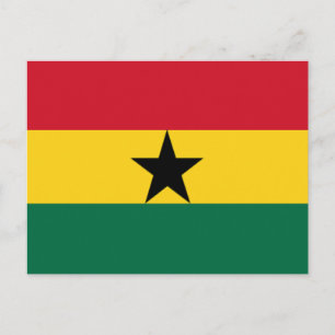 Cartão Postal Bandeira de Gana