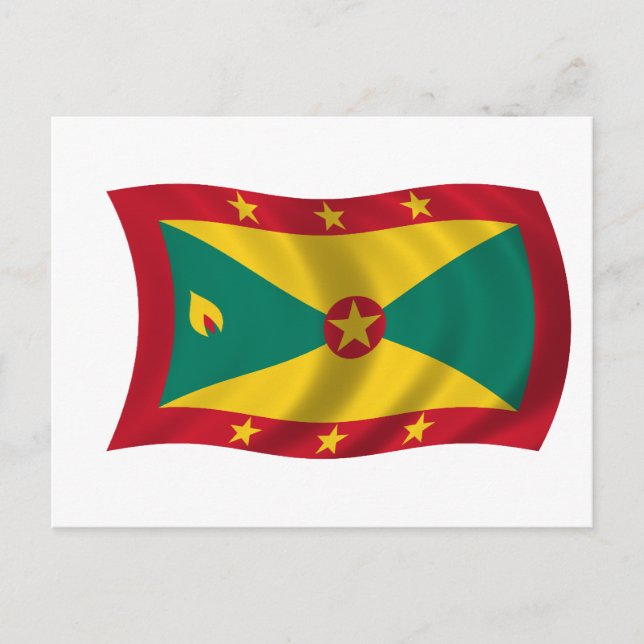 Cartão Postal Bandeira de Granada (Frente)