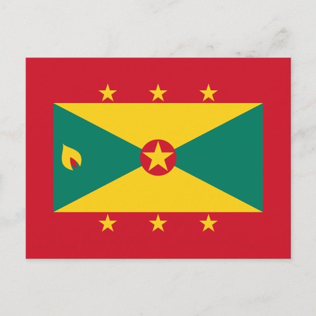 Cartão Postal Bandeira de Granada (Frente)