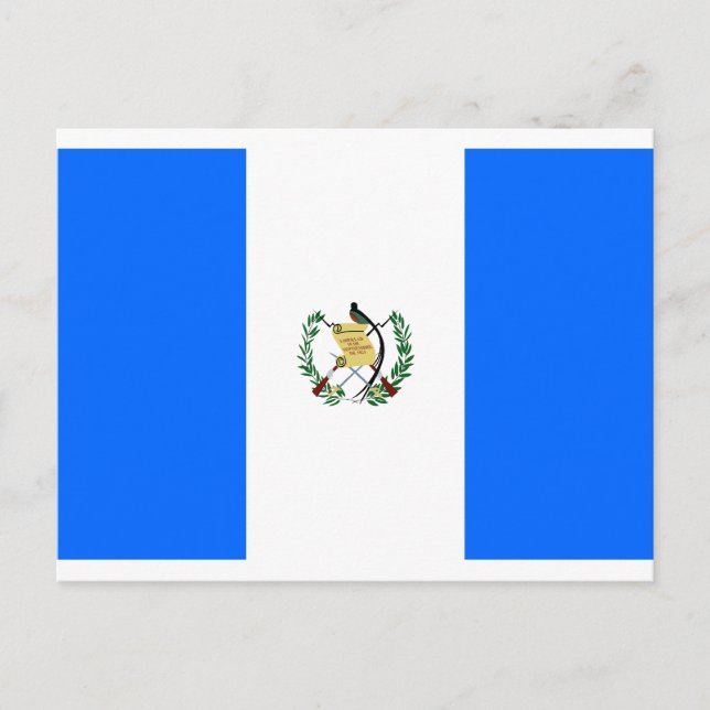 Cartão Postal Bandeira de Guatemala (Frente)