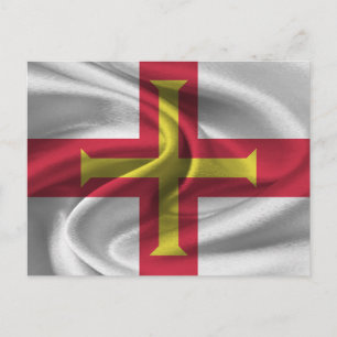 Cartão Postal Bandeira de Guernsey