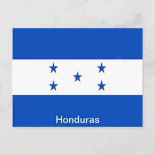 Cartão Postal Bandeira de Honduras