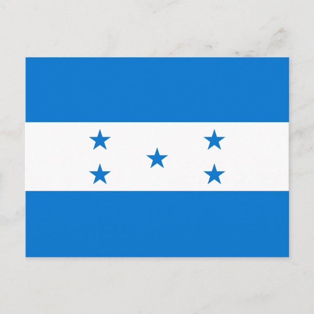 Cartão Postal Bandeira de Honduras (Frente)