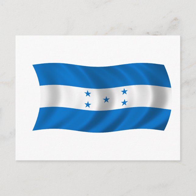 Cartão Postal Bandeira de Honduras (Frente)