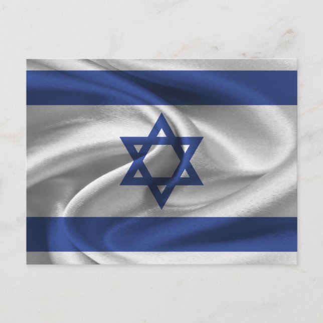 Cartão Postal Bandeira de Israel (Frente)