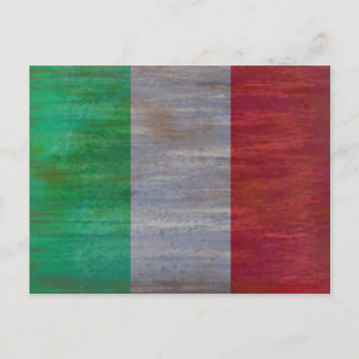 Cartão Postal Bandeira de Italia - bandeira italiana -