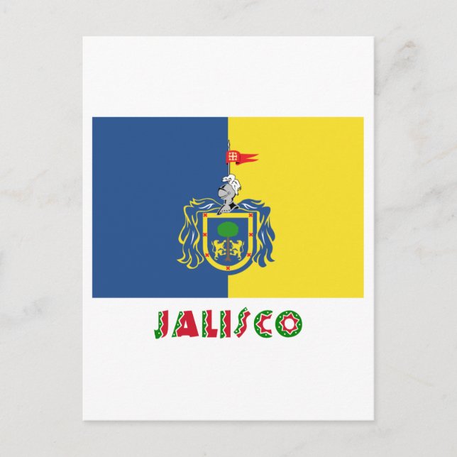 Cartão Postal Bandeira de Jalisco (Frente)