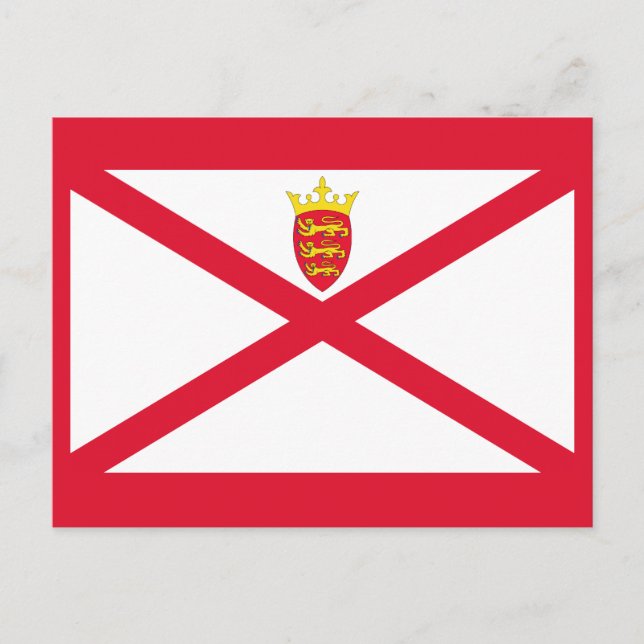 Cartão Postal Bandeira de Jersey (Frente)
