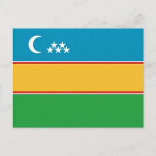 Cartão Postal Bandeira de Karakalpakstan