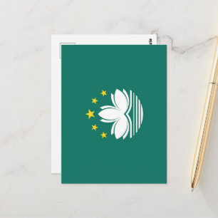 Cartão Postal Bandeira de Macau
