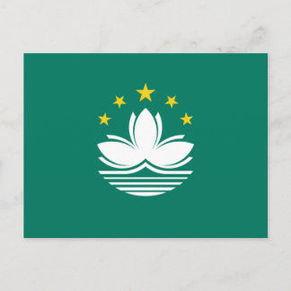 Cartão Postal Bandeira de Macau