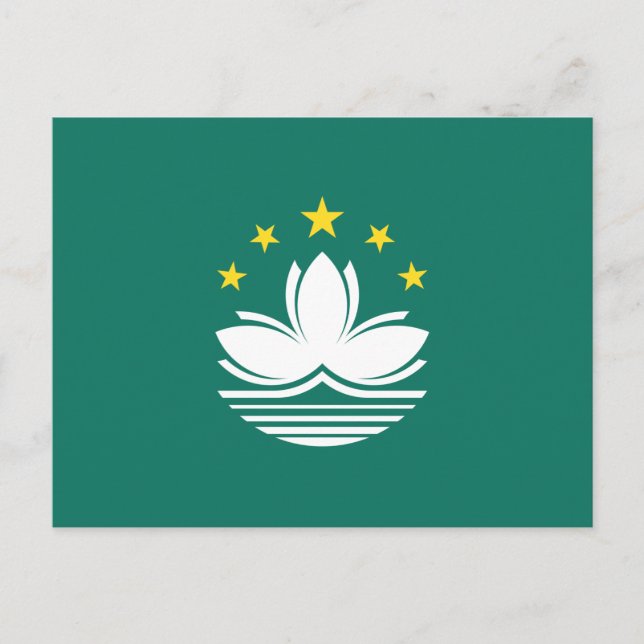 Cartão Postal Bandeira de Macau (Frente)