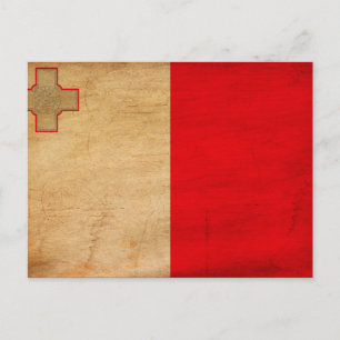 Cartão Postal Bandeira de Malta