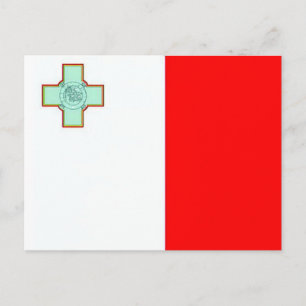 Cartão Postal Bandeira de Malta