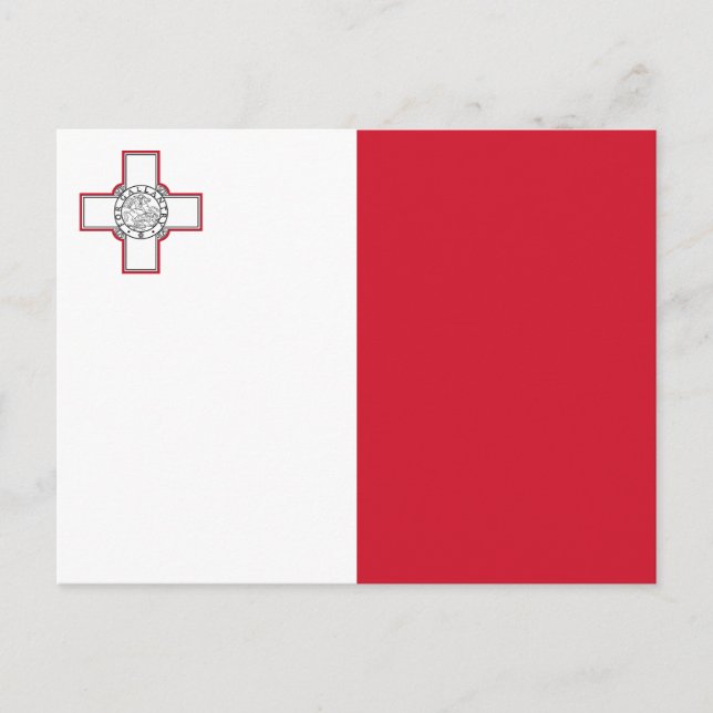 Cartão Postal Bandeira de Malta (Frente)