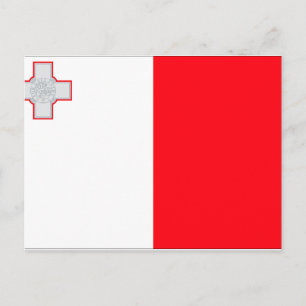 Cartão Postal Bandeira de Malta