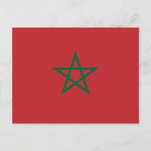 Cartão Postal Bandeira de Marrocos