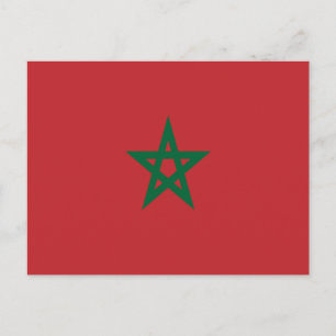 Cartão Postal Bandeira de Marrocos