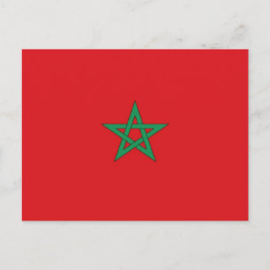 Cartão Postal Bandeira de Marrocos
