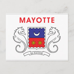 Cartão Postal Bandeira de Mayotte