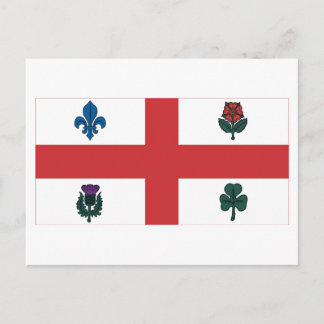 Cartão Postal Bandeira de Montreal