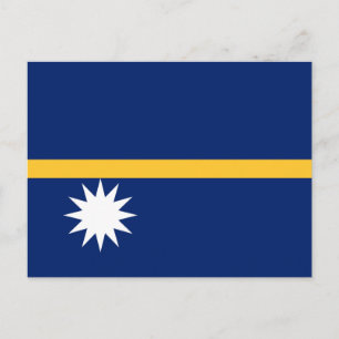 Cartão Postal Bandeira de Nauru