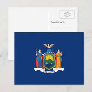 Cartão Postal Bandeira de Nova York