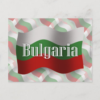 Cartão Postal Bandeira de Onda Bulgária