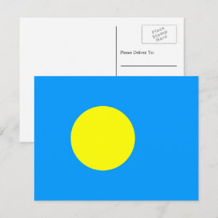 Cartão Postal Bandeira de Palau