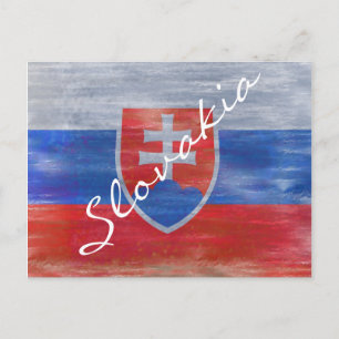 Cartão Postal Bandeira de perigo da Eslováquia