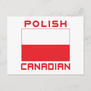 Cartão Postal Bandeira de Polônia canadense polonesa