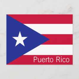 Cartão Postal Bandeira de Porto Rico