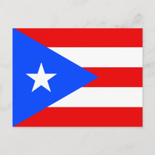 Cartão Postal Bandeira de Porto Rico