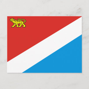 Cartão Postal Bandeira de Primorsky krai