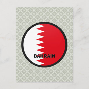 Cartão Postal Bandeira de qualidade da rocha do Bahrein