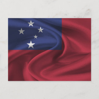 Cartão Postal Bandeira de Samoa