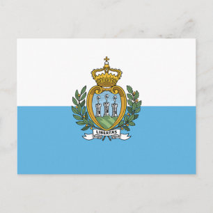 Cartão Postal Bandeira de San Marino